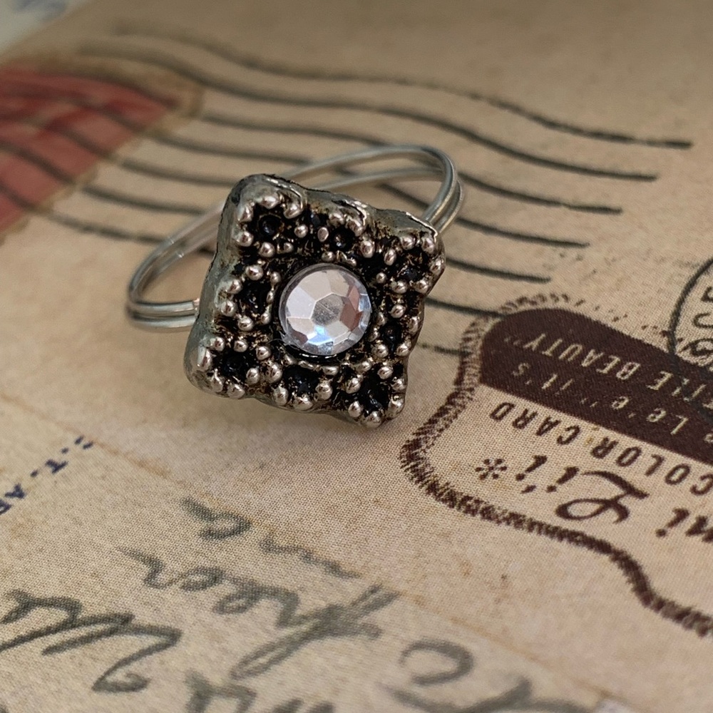 Vintage Button Ring - image 7